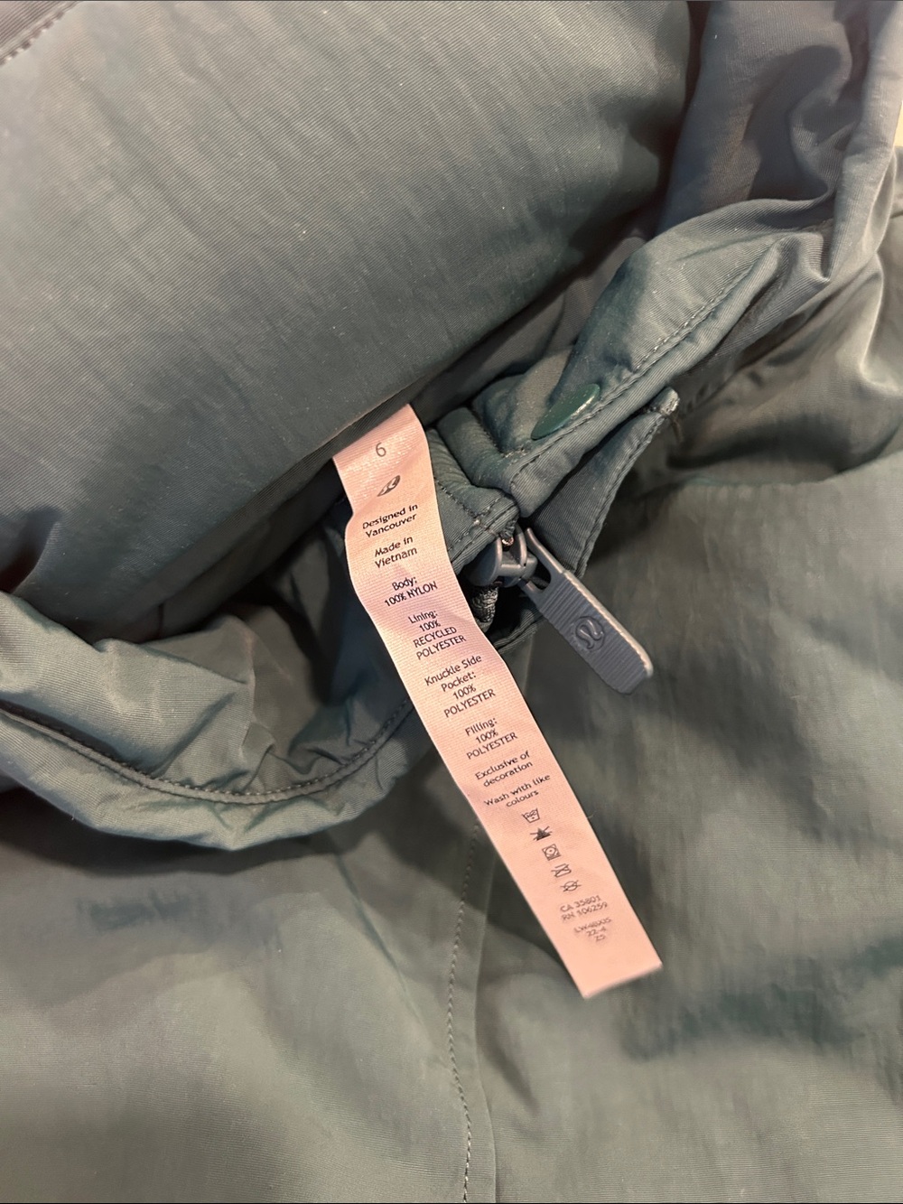 Teal Lulu Lemon Women's Utility Zip Jacket - Picture 2 of 4